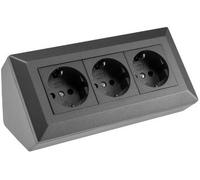 Bloque de conectores de 3 veces, antracita 4250416340139