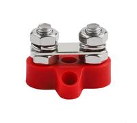 Bloque de conexiones de distribución de energía para M8, conexión de terminal negativa positiva, para caravanas, barcos, camiones y otros vehículos (rojo)