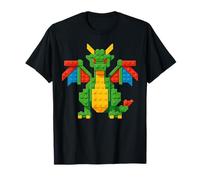 Bloque de construcción de Dragones con diseño de Ladrillos Camiseta