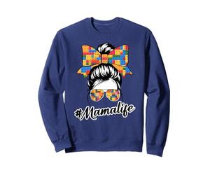 Bloque de construcción desordenado moño mamá Vida día de la Madre Sudadera