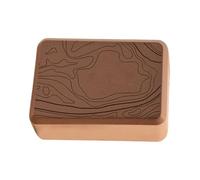 Bloque de corcho natural, bloque de yoga de corcho natural, ladrillo de soporte para yoga y pilates. Alta densidad, fuerte, firme, ligero. Correa de algodón libre con hebilla de anillo en