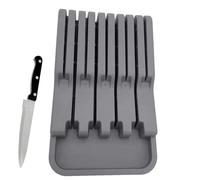 Bloque de cuchillo debajo del contador - Organizador de cajón de cuchillas, inserto del compartimiento de cubiertos | de bandeja de cajón de cocina, solución de almacenamiento de cuchillos