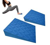 Bloque de cuña de yoga 2 piezas de espuma EVA ligera y de apoyo | Bloques de cuña de entrenamiento para Pilates en cuclillas Bombas Tablas Fitness Rehabilitación Pie Equilibrio