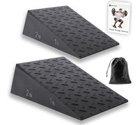 Bloque de cuña para Sentadillas elevadas para Levantamiento de Pesas, 2 Piezas, Tabla Inclinada Antideslizante para Sentadillas, Bloques de Sentadillas Grandes, estirador de Pantorrilla, Mejora el