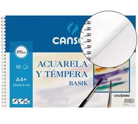 Bloque de dibujo de acuarela en espiral Canson 325X460mm 10F