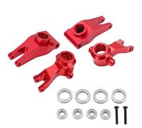 Bloque de dirección RC, juego de bloques de eje trasero, Kit de copa de dirección delantera y trasera de aleación de aluminio con rodamientos y tornillos (Día)