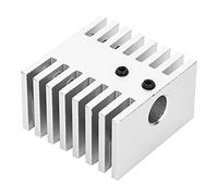 Bloque de disipador de calor de un solo cabezal de aleación de aluminio para accesorios de impresora 3D extruido de bricolaje - Componente de gestión térmica de repuesto para