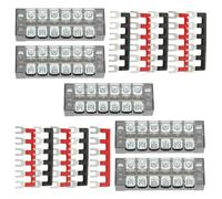 Bloque de Distribución de Energía 25a 600v Cobre Negro 22-10awg | Tira de Barrera Preaislada, 12mm de Separación, para Vehículo y Aparato Eléctrico, Conexión Ordenada