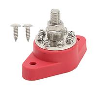 Bloque de distribución de energía 3/8 pulgadas M10 M10 Single Power Distribution Terminal - 12V 48V Post de unión de batería para automóviles, vehículos recreativos, barcos,