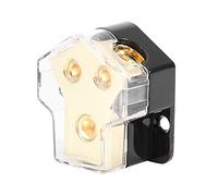 Bloque de distribución de energía de 2 vías, divisor de bloque de salida de 1 * 1GA 2 * 4GA, bloque de distribución de energía de cobre de 2 vías para el soporte de fusible del divisor deo del au