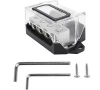 Bloque de distribución de tierra, bloque de distribución de circuitos AMP, distribuidor de tierra ignífugo de 12 V, amplificador estéreo, terminales y extremos de batería, conexión de circuito de