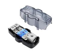 Bloque de distribución fusionado portátil compacto resistente 1 entrada 2 salida 1x 0/2/4 caja de fusibles automotriz for yates coches barcos Rvs(No Install Accessory)