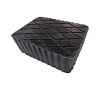 Bloque de elevación de coche de goma, base cuadrada para vehículos, bloques de apoyo antideslizantes para subsuelos en taller y área del hogar