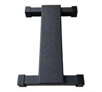 Bloque de elevación de pantorrilla de acero para entrenamiento de fuerza de piernas, antideslizante para superficie de cuña para entrenamientos de máquina Smith, color negro, 55 cm