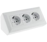 Bloque de enchufe de 3 veces, mate blanco 4250416340108