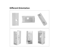 Bloque de Enfriamiento de 5 Piezas para Accesorios de Impresora 3D Extrusora Sprite para Ender3 S1 Pro/CR10 Pro/-3 V3 SE, Etc.