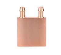 Bloque de enfriamiento de agua de cobre puro 40 * 40 * 10 mm para Gráficos GPU Placa base Calor Northbridge Southbridge Gráficos Semiconductor Pieza de enfriamiento Radiador Disipador de calor