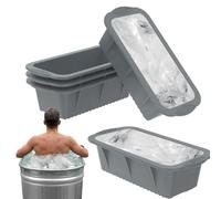 Bloque de enfriamiento glaciar - Polímero de alimenticio, congelación ártica, fundición de cubo mega sólido, 25 cm, transparente, duradero, apilable, claridad cristalina, grueso | cocina, hogar
