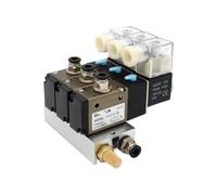 Bloque de estaciones de electroválvula 3V210-08-NO, normalmente abierto, con silenciador, base de conexión, colector, 12 V CC, 24 V CA, 110 V, 220 V, 3 puertos, 1 unidad(Dc24v 8mm Fittings)