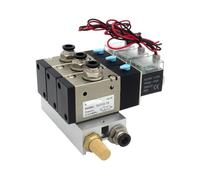 Bloque de estaciones de electroválvula 3V310-10-NC con silenciador, base de conexión, colector, 12 V CC, 24 V CC, 110 V CA, 220 V CA, 3 puertos, 1 unidad(Ac110v 10mm Fittings)