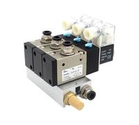 Bloque de estaciones de electroválvula 3V310-10-NC con silenciador, base de conexión, colector, 12 V CC, 24 V CC, 110 V CA, 220 V CA, 3 puertos, 1 unidad(Dc24v 8mm Fittings)