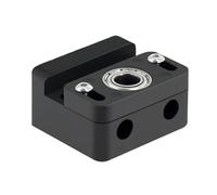 Bloque de fijación de tornillo de avance del eje Z práctico, soporte de fijación de tornillo de avance for impresora 3D CR-10 Ender 3 T8, soporte de cojinete de varilla Z(Black 1Pcs)