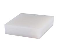 Bloque de Goma para Banco, Almohadillas de Goma Silicona for Bloques Banco, Color Blanco, 12 mm, Varios tamaños, Paquete 6(500mm x 500mm)