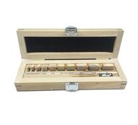 Bloque de inspección micrométrica de grado 0 de 0 a 25 mm, juego de bloques patrón de acero, 10 unidades/caja para carpintería(2 grade)