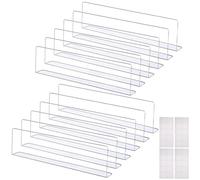 Bloque de juguetes para sofá, 12 bloques de juguetes para muebles, 40 x 8 x 4 cm, transparente, para proteger debajo del sofá, con cinta adhesiva, para polvo, animales, juguetes