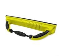 Bloque de lijado ajustable para pulido de pintura de coche y raspado de relleno, tabla de mano ergonómica con agarre seguro para madera, pared, eliminación de óxido, amarillo, 40 x 7 cm
