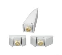 Bloque de lijado de aleación de aluminio con fijación segura de tornillo chapado en cobre para superficies planas y curvas, soporte de papel de lija para bricolaje, construcción y uso en taller (D)