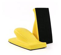 Bloque de lijado de espuma rectangular Gancho Loop Esponja de mano Soporte de almohadilla de pulido Papel de lija Disco de molienda Backer sin polvo