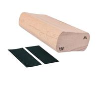 Bloque de lijado de guitarra Bloque de lijado de doble propósito de madera Nivelación de alambre de traste Diapasón Herramienta Luthier para guitarra Nivelación de diapasón de madera