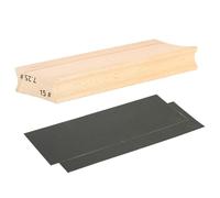 Bloque de lijado de madera para guitarra, nivelación, bloque de lija, nivelación, herramienta de construcción de guitarra, con papel de lija, juego de pulido de guitarra