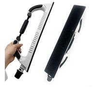 Bloque de lijado flexible ajustable de 70 x 400 mm, lijadora manual ABS con mango cómodo para dar forma a madera y metal, se adapta a papel de lija Longboard para uso versátil