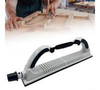 Bloque de lijado flexible ajustable de 70 x 400 mm, lijadora manual para madera y metal, herramienta de ABS flexible con agarre cómodo para formas convexas cóncavas