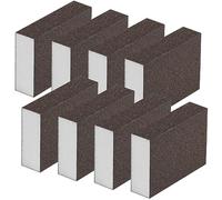 Bloque de lijado húmedo y seco de doble uso, bloques de lijado gruesos y finos, lavables y reutilizables, esponjas de lijado de grano 100/220, almohadillas de esponja de lijado para metal, madera,