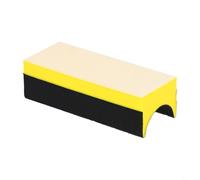 Bloque de lijado manual con almohadillas intercambiables surtidas, material de espuma suave para carpintería, molduras de corona, zócalos y esquinas ajustadas, herramienta de lijado de 1 pieza para