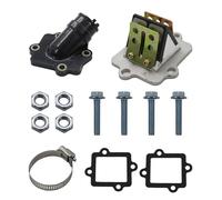 Bloque de membrana con colector de admisión y juntas - Compatible con Yamaha Aerox, Nitro, Aprilia SR50, CPI, MBK, Sachs Roller (OEM: 0450065, 0450063)