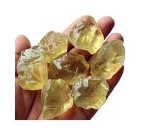 Bloque de mineral de piedra cruda de citrino Natural, espécimen de cristal de energía amarilla, adecuado for regalos decorativos de aura de chakra(15-20g (1pcs))