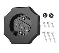 Bloque de montaje de revestimiento, bloque de montaje de luz de revestimiento de vinilo con caja eléctrica integrada, placa de montaje de revestimiento para doble vuelta de 1/2 pulgada y revestimiento