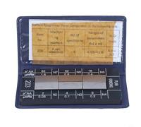 Bloque de muestra de comparación de rugosidad Ra0 05 12 5mm con 6 niveles para evaluar acabado de diversas técnicas de mecanizado (rectificado plano)