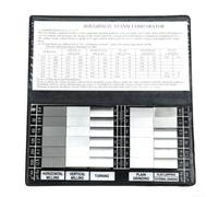 Bloque de muestras de rugosidad Ra0 05 12 5mm para calibración de textura externa con 6 muestras que representan diferentes métodos de procesamiento para inspección (6 grupos)