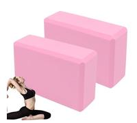 Bloque de Pilates - 2 bloques divididos Peř Stretching - Ladrillo de yoga de espuma EVA de alta densidad - Cómodos ladrillos para yoga fitness, antideslizantes, ligeros y adecuados para viajes