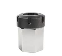 Bloque de pinza hexagonal cuadrado ER Soporte de portabrocas de bloque ER/25/32/40 Soporte de sujeción(Hexagon,ER25)