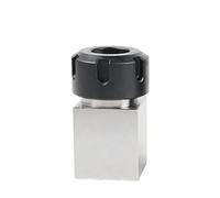 Bloque de pinza hexagonal cuadrado ER Soporte de portabrocas de bloque ER/25/32/40 Soporte de sujeción(Square,ER25)