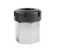 Bloque de pinzas ER ER Collet Block ER25 ER32 ER40 Asiento de mandril cuadrado hexagonal for máquina herramienta de grabado de torno CNC(Square,ER25)