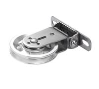 Bloque de polea de alto rendimiento - Acero inoxidable, aleación de aluminio, nailon, 88 mm, rodillo silencioso para guías de cable, puertas y gimnasios, rueda de tracción de alta carga para Materia