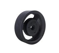 Bloque de polea rueda ranurada, 1 pieza for transmisión por correa trapezoidal tipo europeo hierro fundido, en V