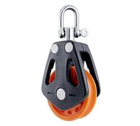 Bloque de polea simple con material de nailon y rodamiento giratorio, diseñado para aplicaciones marinas y para aparejos de veleros con capacidad de carga de 460 kg (C)